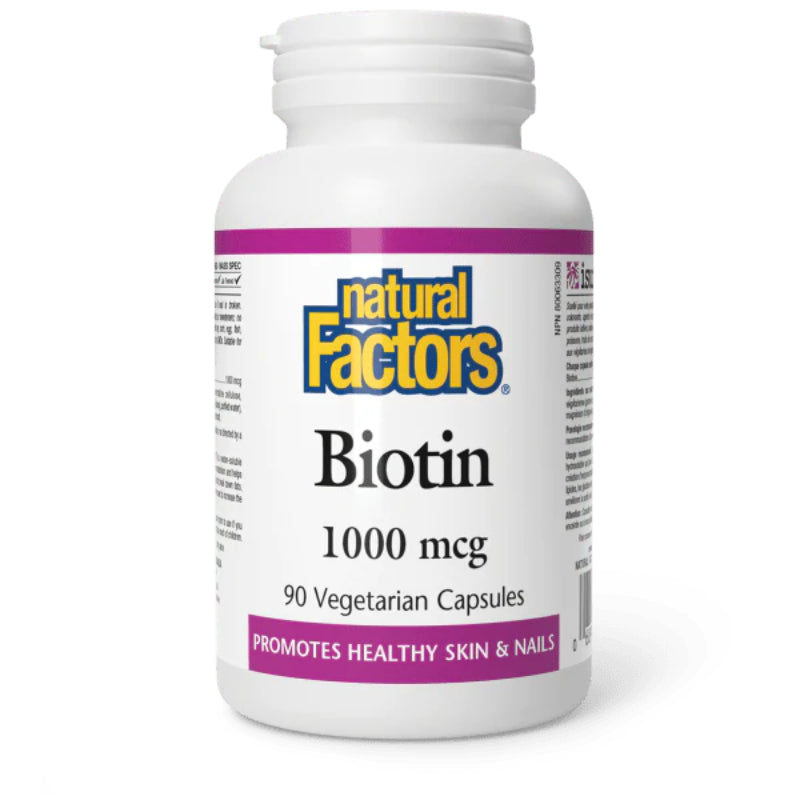 Natural Factors Biotin 1000 mcg 90 Vegetarian capsules