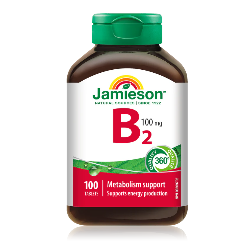 Jamieson Vitamin B2 (riboflavin) 100 tablets