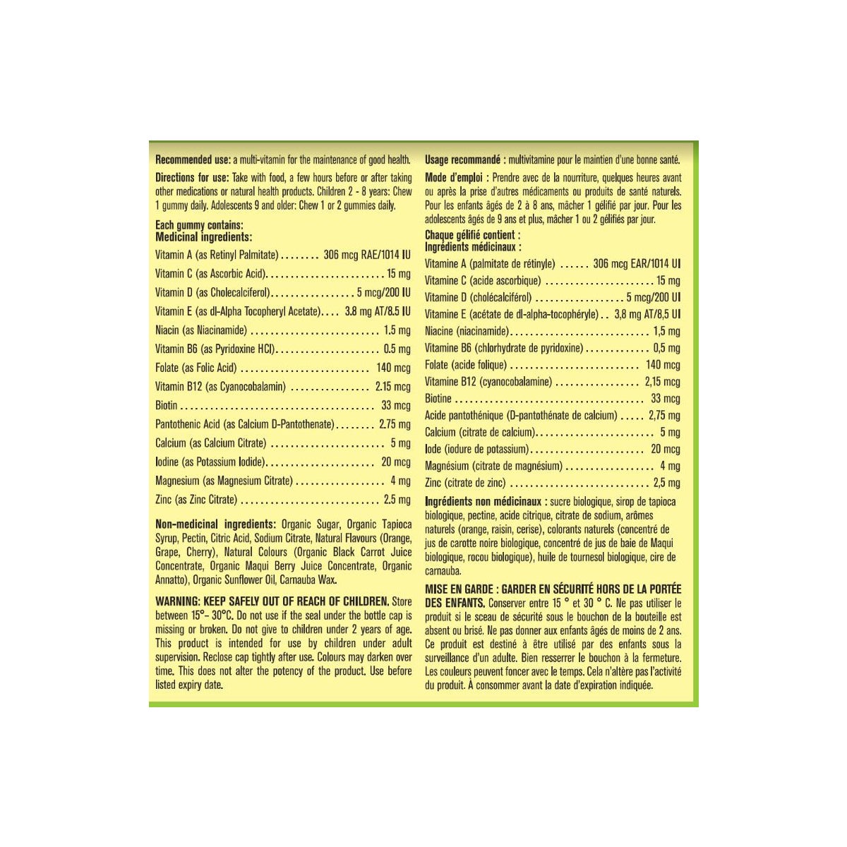 Kirkland Children's Multi-vitamin Gummies 250 gummies