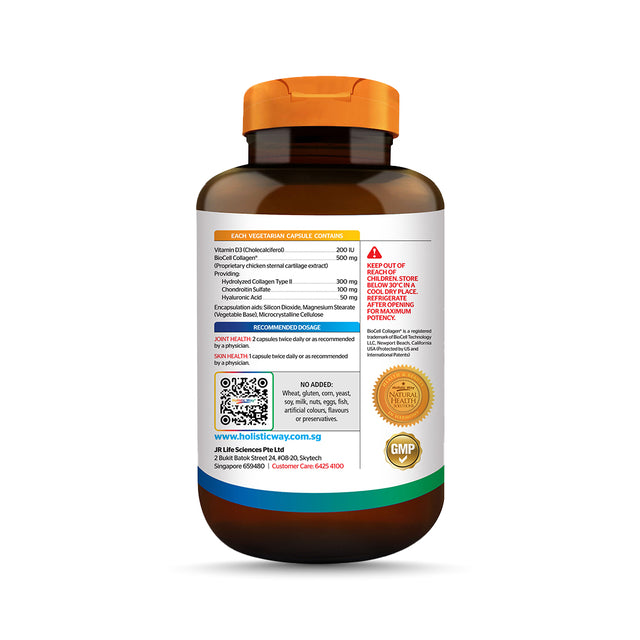 Holistic Way 強效關節膠原蛋白(BioCell 膠原蛋白+VD),60 粒膠囊)