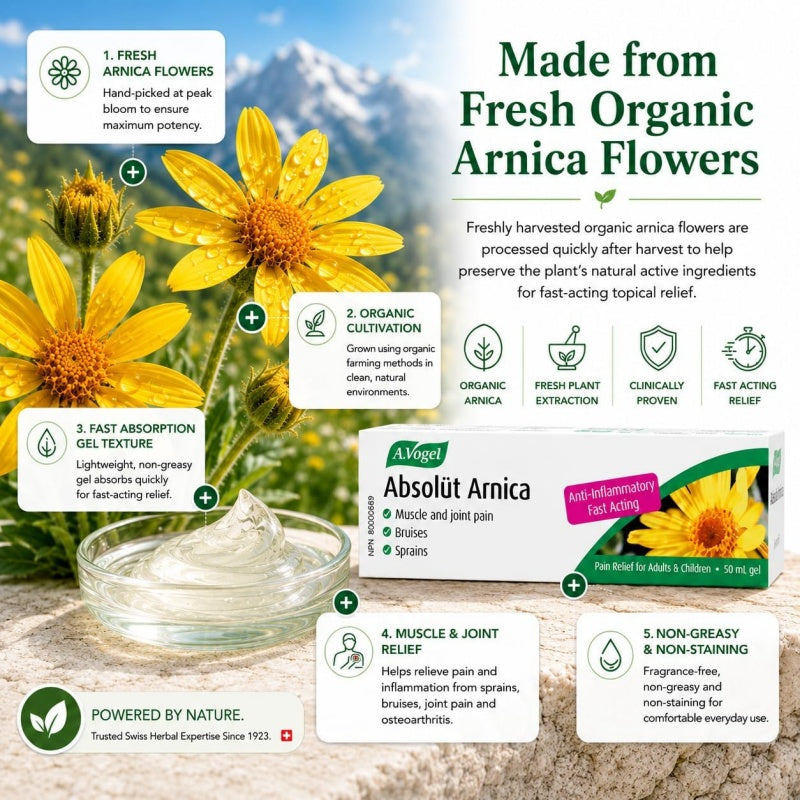 A.Vogel Absolüt Arnica Gel - Muscle & Joint Pain 50 mL For Adults & Children 2+