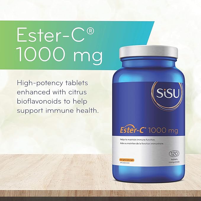 SISU Ester-C® 1000 毫克,120 膜衣錠 增強免疫力、緩解過敏癥狀