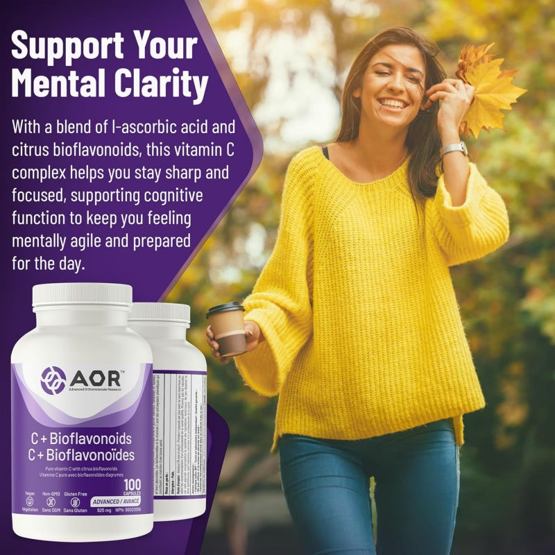 AOR 維他命 C + 生物類黃酮 100 粒膠囊 提高免疫力