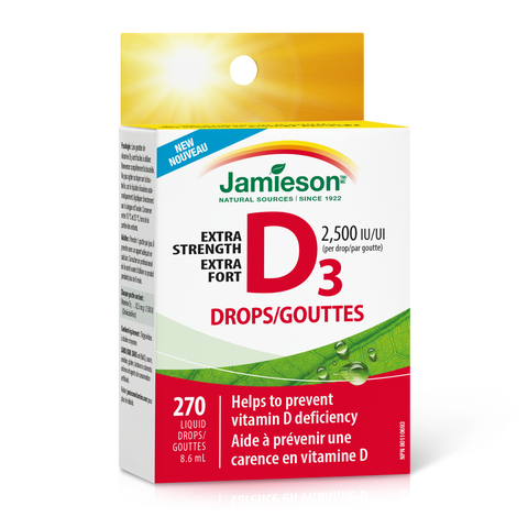 Jamieson Vitamin D3 Extra Strength Drops 270s