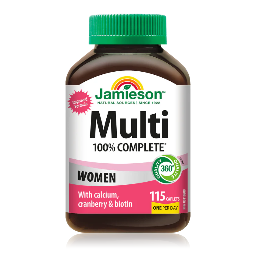 Jamieson 100% Complete Multivitamin for Women 115 caplets 健美生