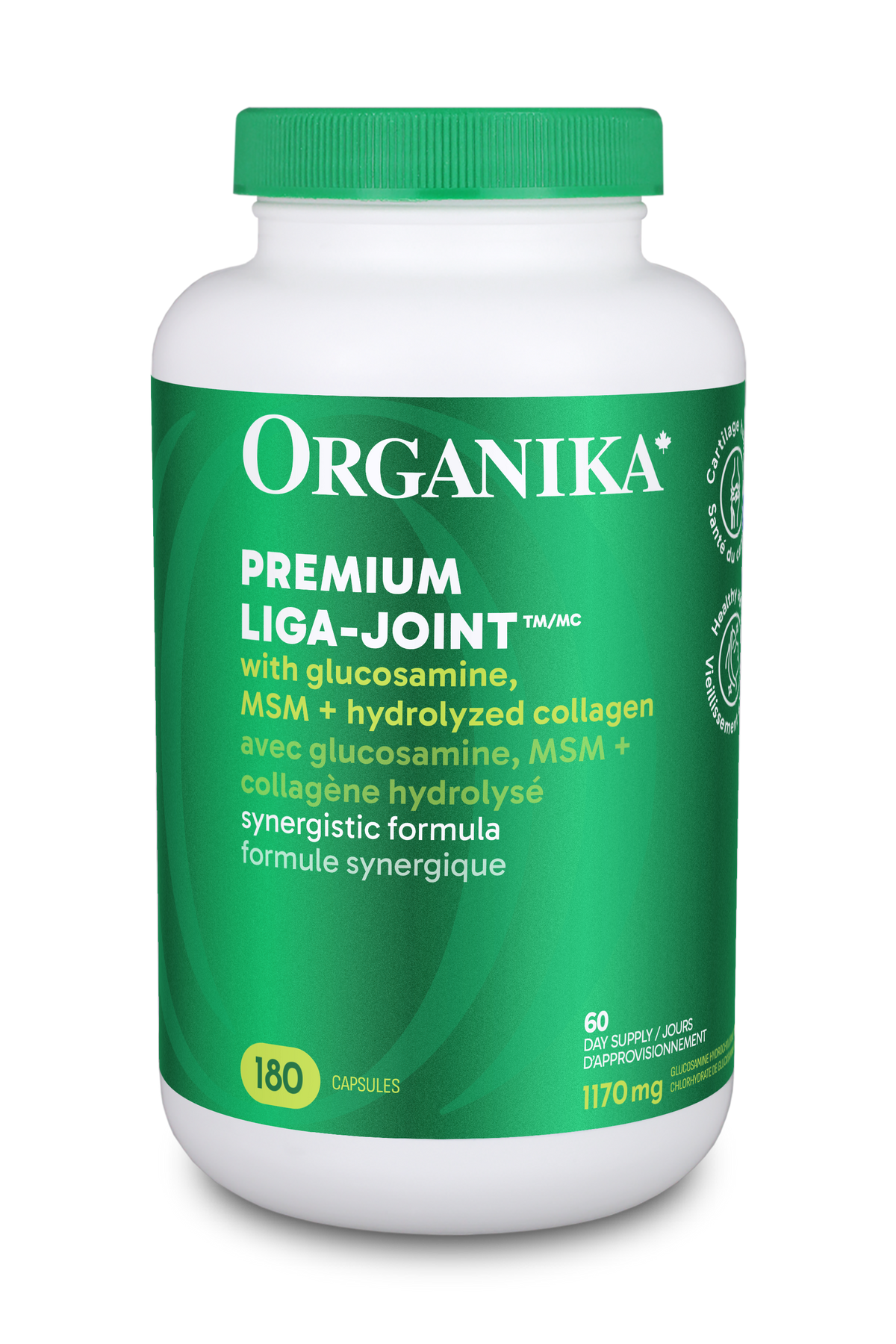 Organika LIGA-JOINT supplement bottle on a white background