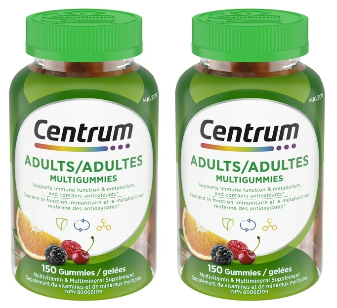 Centrum Adult MultiGummies 150 gummies duo pack natvd