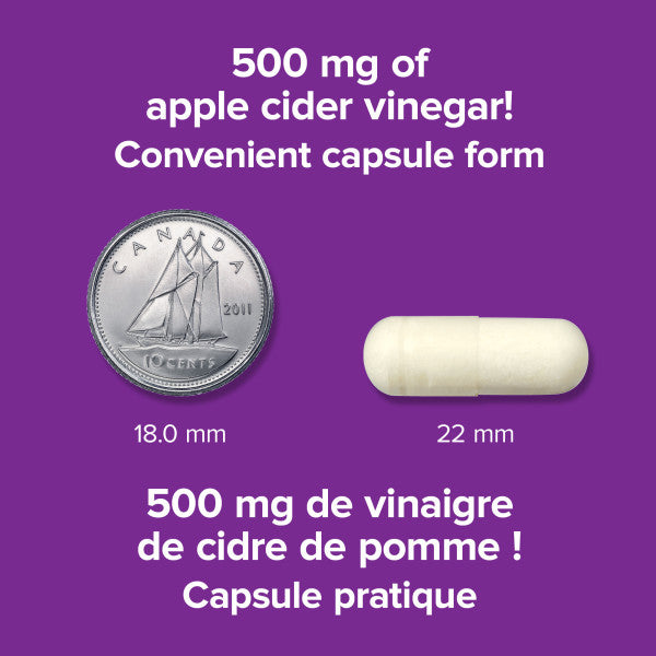 Webber Naturals Apple Cider Vinegar 500mg 240 Capsules