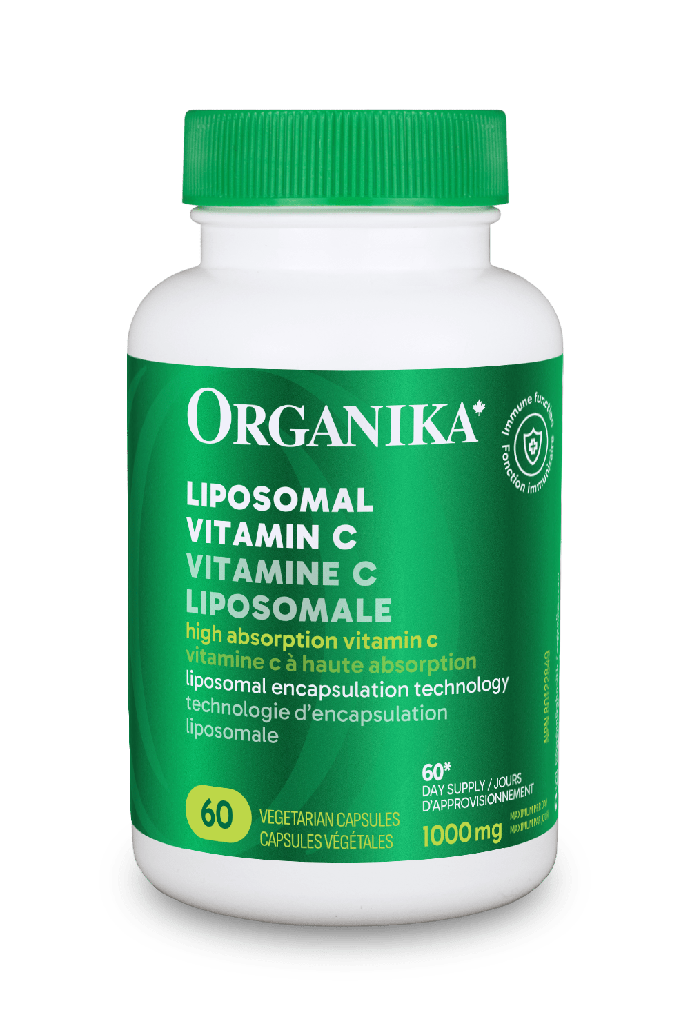 Organika Liposomal Vitamin C 500mg 60 Vegetarian Capsules