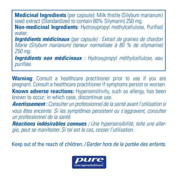 Pure Encapsulations, Silymarin, 120 Capsules