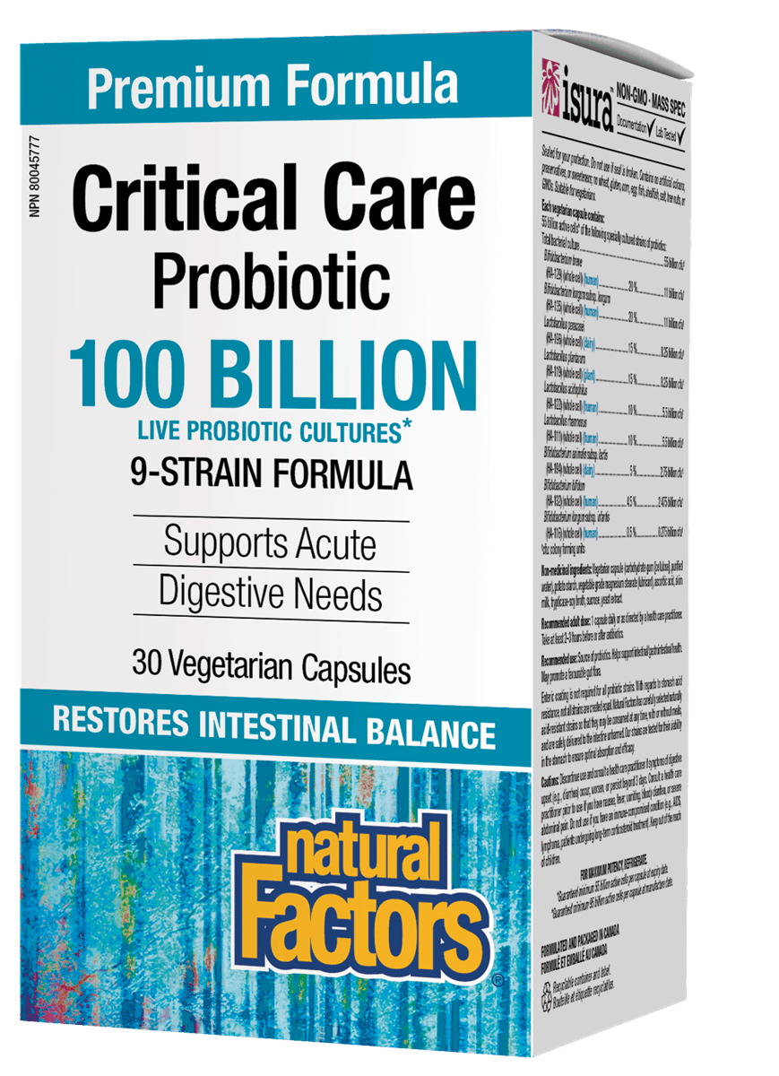 Natural Factors 特殊护理益生菌 1000 亿, 30 粒素食胶囊