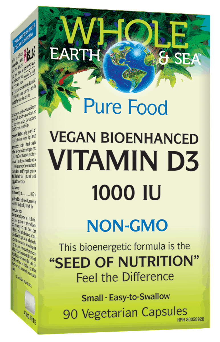 NF Whole Earth & Sea 純素生物強效維生素 D3 1000 IU,90 粒素食膠囊