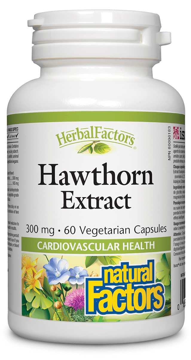 Natural Factors 心血管健康山楂萃取 300毫克,60粒素食胶囊