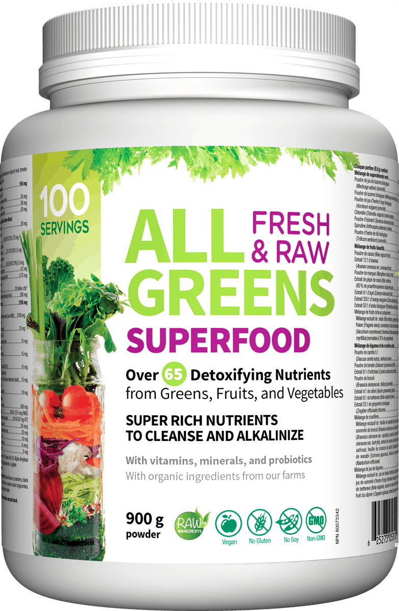 Webber Naturals All Greens Superfood Fresh and Raw, 900g