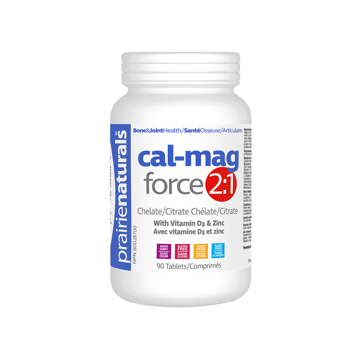 Prairie Naturals Cal-Mag Force 2:1 90 Tablets