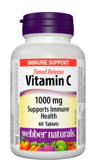 Webber Naturals 维生素 C 定时释放 1000 毫克,60 片