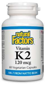 Natural Factors 維生素 K2 120 微克,60 粒素食膠囊