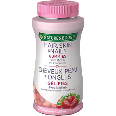Nature's Bounty Hair, Skin and Nails Gummies with Biotin, 220 gummies