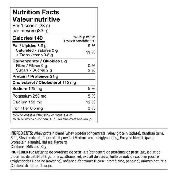 LeanFit Naturals 天然乳清蛋白粉，香草味，2公斤