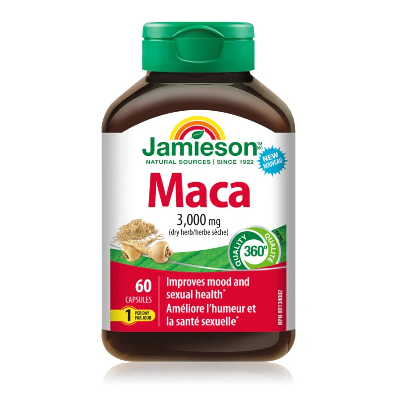 Jamieson 高效瑪卡 3000 毫克 60 粒膠囊 提升性慾