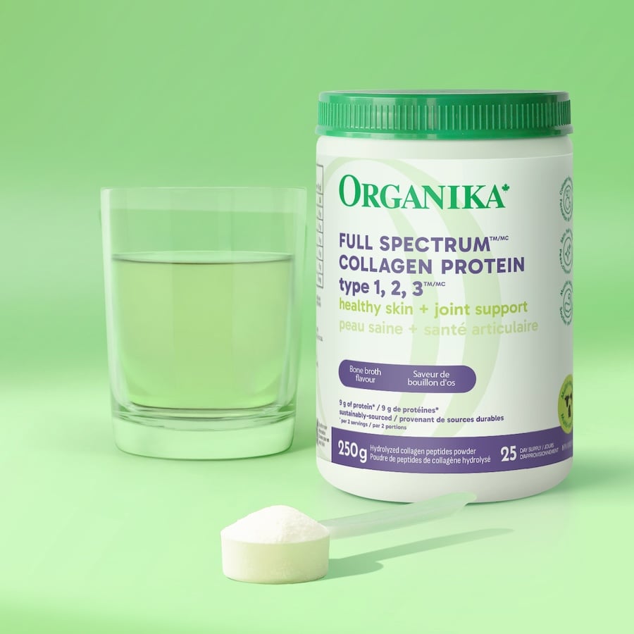 6x Organika Full Spectrum Collagen Type 1, 2, 3, 250g Bundle