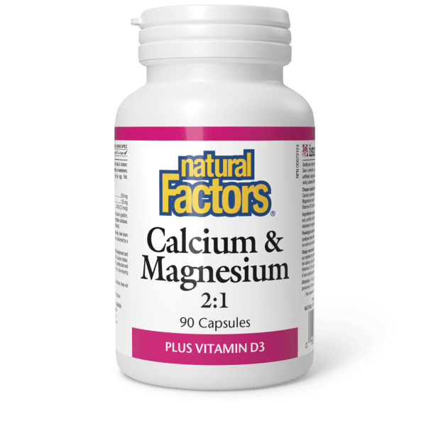 Natural Factors Calcium & magnesium 2:1 Canadian label sold by nitvd.com