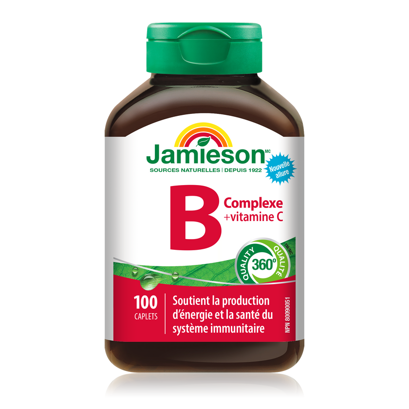 Jamieson Vitamin B Complex with Vitamin C, 100 caplets