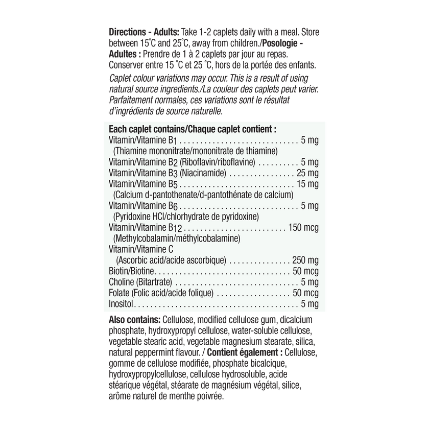 Jamieson Vitamin B Complex with Vitamin C, 100 caplets