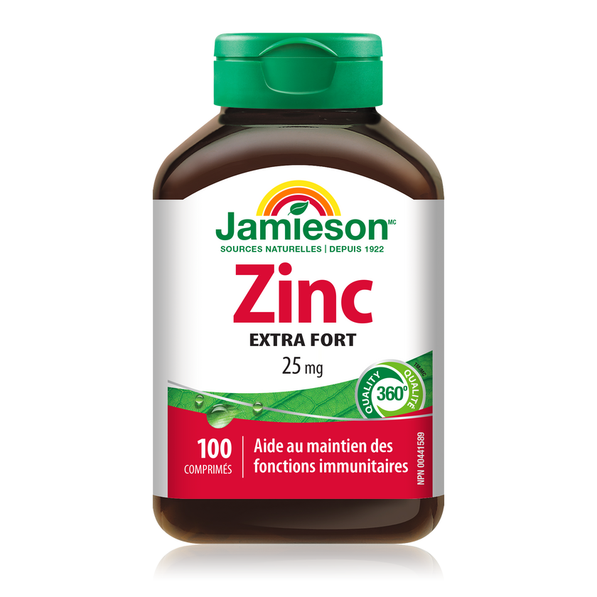 Jamieson Zinc 25 mg, 100 tabs