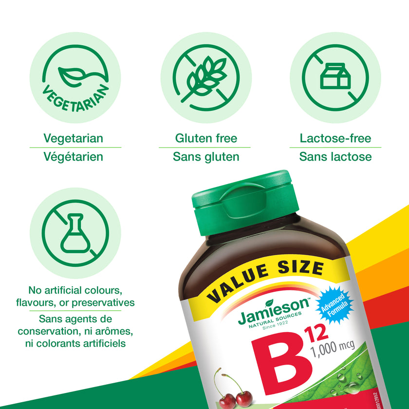 Jamieson B12 1000 mcg Sublingual 150 tabs