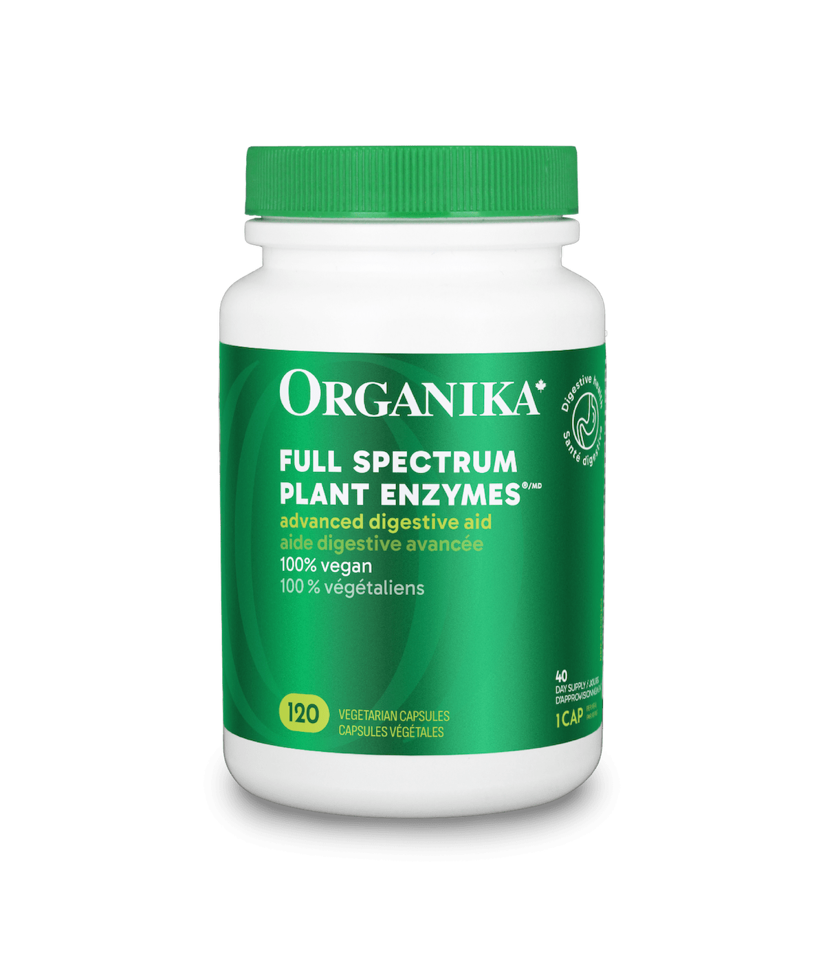 [优惠组合] 6瓶 x Organika 综合植物酵素，帮助消化通肠保胃壁，500毫克，120粒