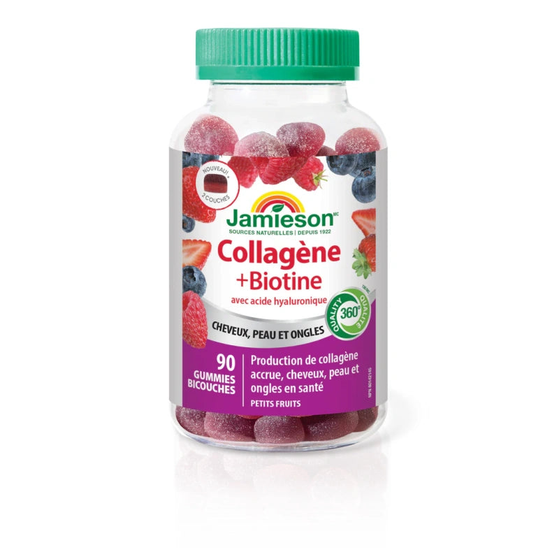 Jamieson Collagen + Biotin with Hyaluronic Acid Bilayer, 90 Gummy