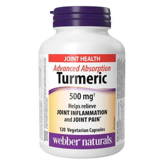 Webber Naturals 天然高级姜黄，500毫克，120粒素食胶囊