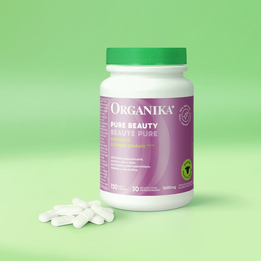 6x Organika Pure Beauty Enhanced Collagen 2600mg, 120 Tablets Bundle