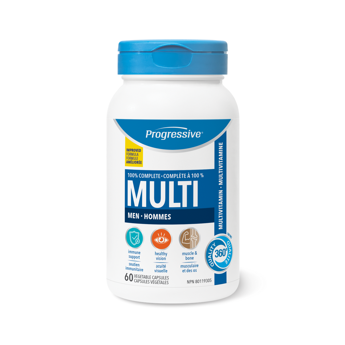 Progressive Multi Adult Men, 60 caps