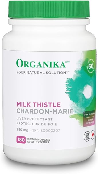 优格康 Organika Milk Thistle 250mg, 180 caps 