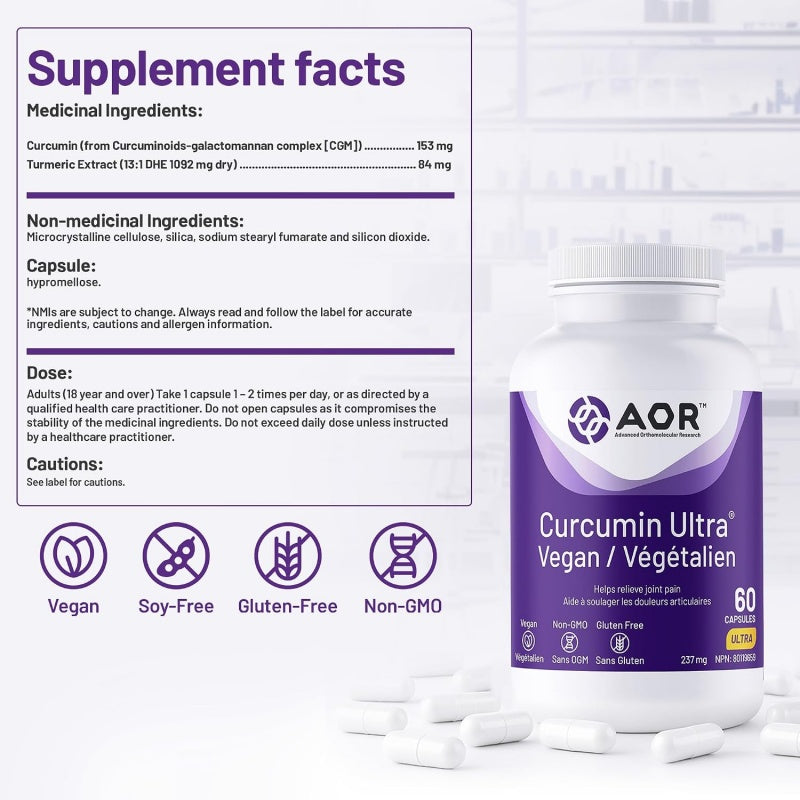 AOR Curcumin Ultra Vegan 60 Capsules