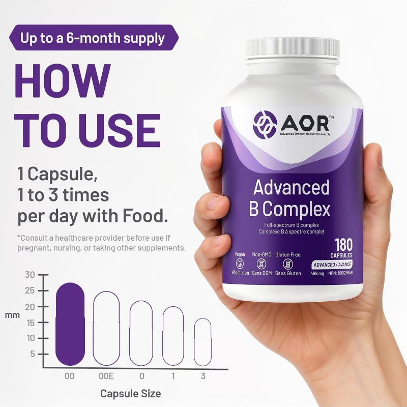 AOR Advanced B Complex 90 Capsules