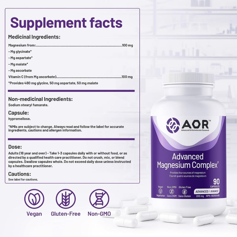 AOR Advanced Magnesium Complex 90 veg capsules