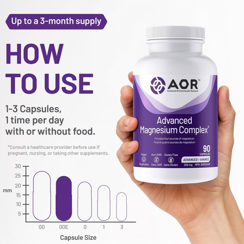 AOR Advanced Magnesium Complex 90 veg capsules