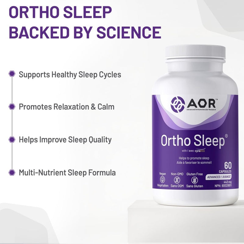 AOR Ortho Sleep 443毫克，60粒 天然助眠