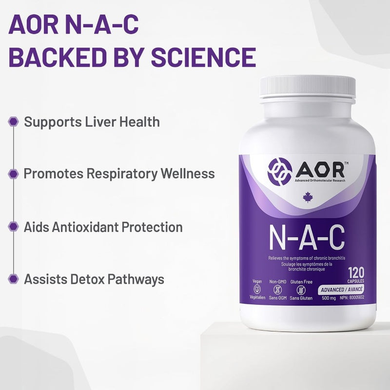 AOR 乙醯半胱胺酸 500毫克，120粒 抗氧化與免疫 減少肺部黏液祛痰