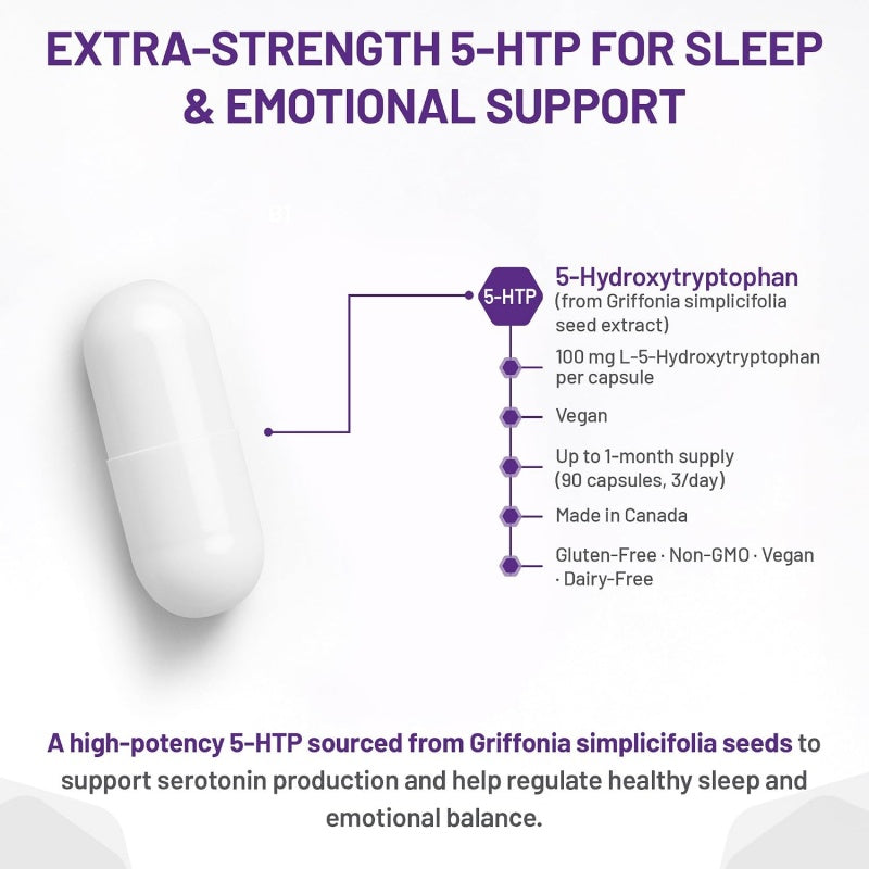 AOR 5-HTP Extra Strength 90 vegetarian capsules