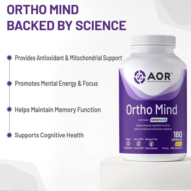AOR Ortho Mind Cognitive Support 180 vegi capsules