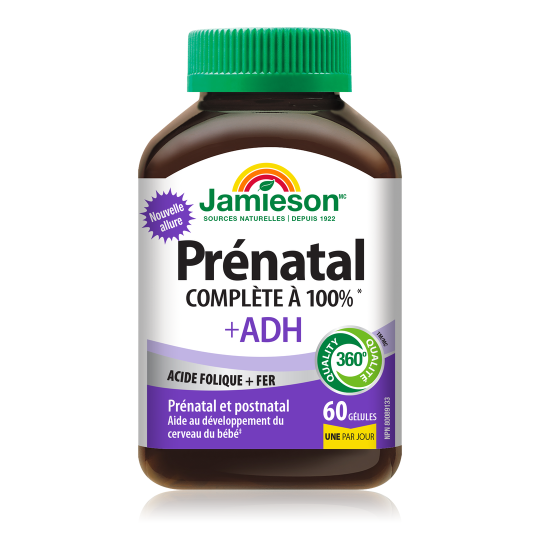 3x Jamieson 100% Complete Prenatal Multivitamin + DHA, 60 softgels Bundle