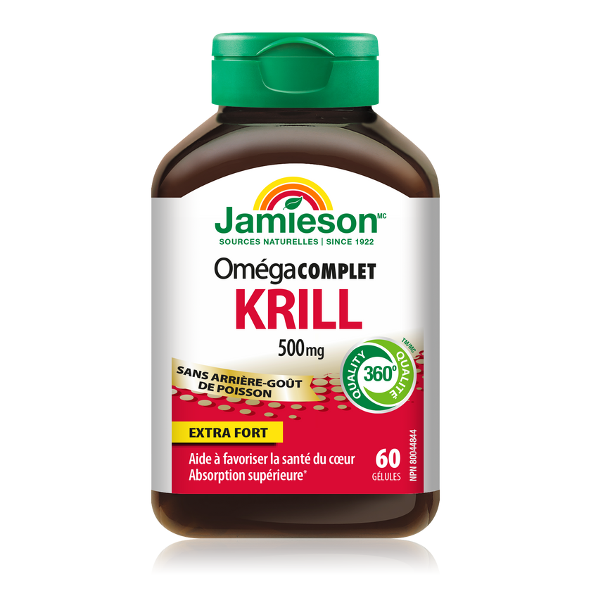 Jamieson 健美生 蝦青素-磷蝦油, 500毫克, 60粒軟膠囊