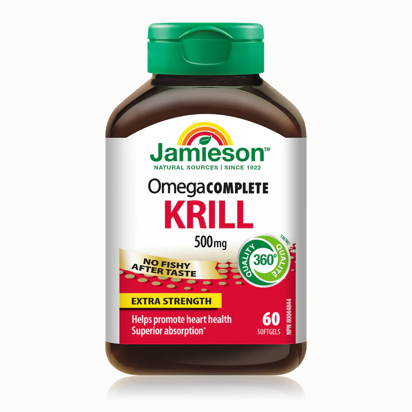 Jamieson 健美生 蝦青素-磷蝦油, 500毫克, 60粒軟膠囊
