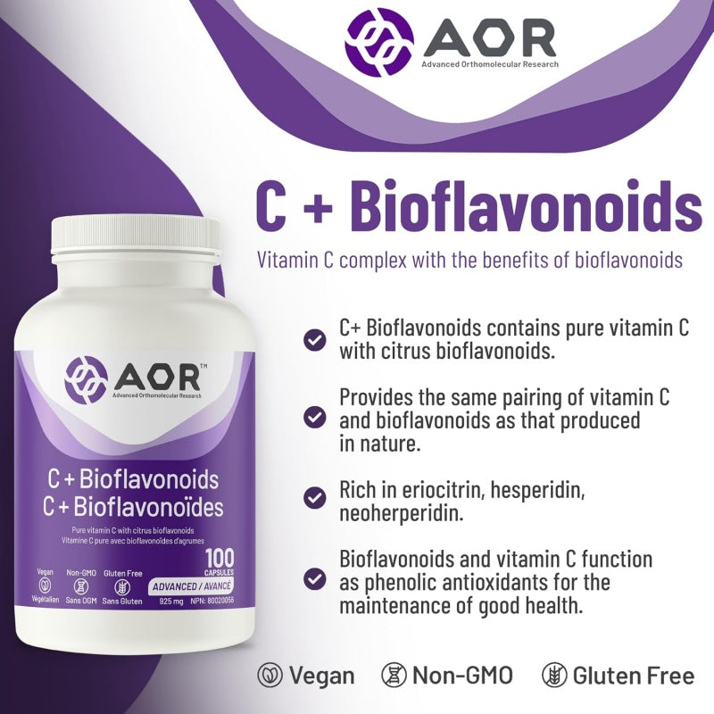 AOR 維他命 C + 生物類黃酮 100 粒膠囊 提高免疫力