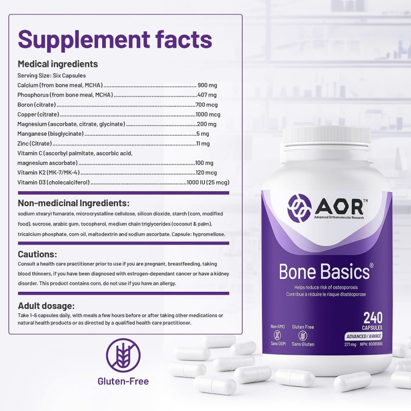 AOR Bone Basics 240 Capsules