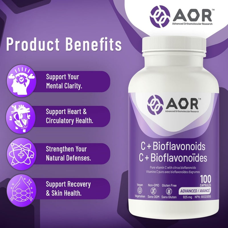 AOR 維他命 C + 生物類黃酮 100 粒膠囊 提高免疫力